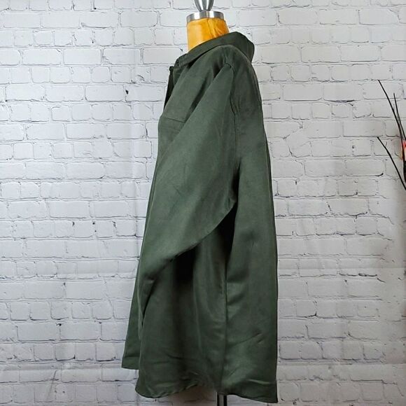 Woman Within Soft Suede Moleskin Shirt Sz 22/24 - Picture 5 of 14